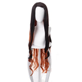 Nezuko Black Long Wig Cosplay Accessories Carnival Props